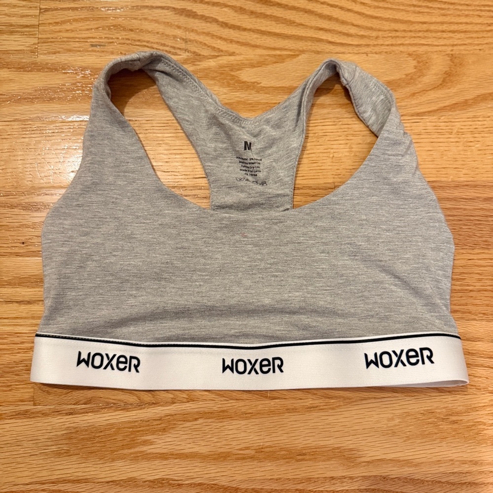 Woxer Heather Gray Sports Bra